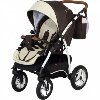 Коляска VERDI Bello, темно-коричневый с бежевым